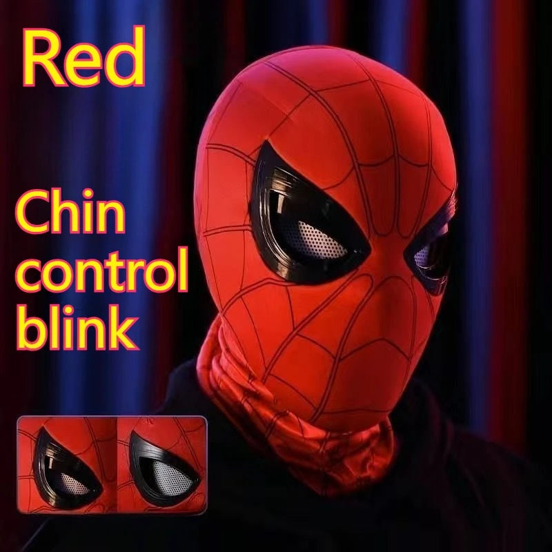 Popular Electric Spider Man Headband, Remote Control Flash USB Charging Glowing Mask, Funny and Handsome Gift