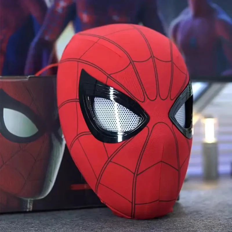 Popular Electric Spider Man Headband, Remote Control Flash USB Charging Glowing Mask, Funny and Handsome Gift