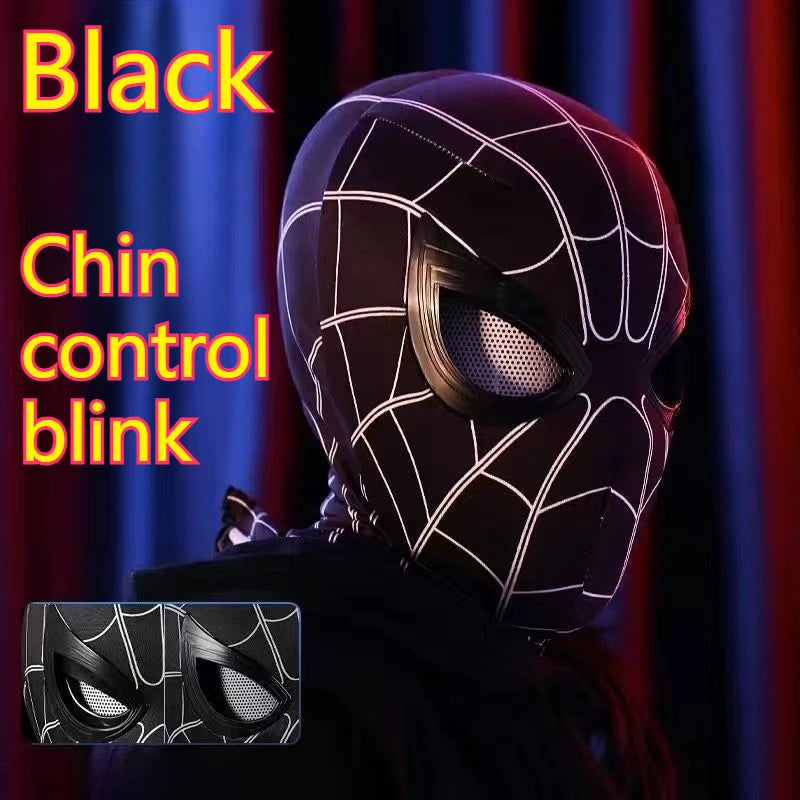 Popular Electric Spider Man Headband, Remote Control Flash USB Charging Glowing Mask, Funny and Handsome Gift
